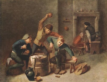 Adriaen Brouwer. Brawling Peasants. Oak. 26,5 x 34,5 cm. Gemäldegalerie de Dresde. Dresde. Alemania\\n\\n01/11/2011 00:08