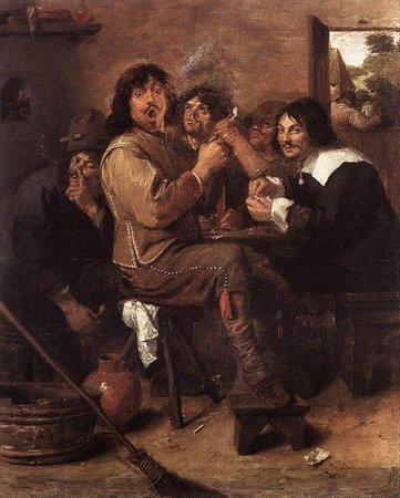 Adriaen brouwer. Los hombres fumadores, c. 1637. Óleo sobre tabla , 46 x 36,5 cm. Metropolitan Museum of Art , Nueva York\\n\\n01/11/2011 00:10