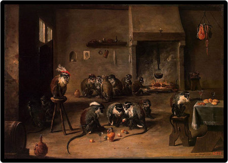 David Teniers the Younger Apes in the Kitchen (1645)\\n\\n01/11/2011 00:03