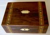 Victorian walnut box Tunbridge Ware