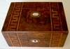 Victorian burr walnut box Tunbridge Ware
