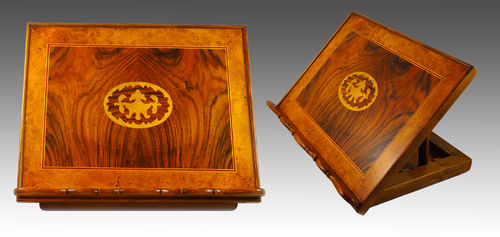 Walnut Lectern with marquetry