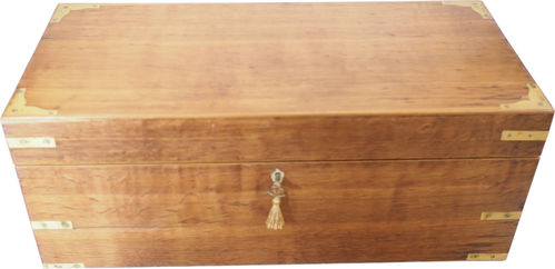 Large oak Georgian writing slope box